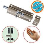 Nzb Metal Küçük Mavzer Sürgü Sürgülü Sürgüsü Kilit Saten 25X70 mm Kapı Pencere Emniyet Kilidi