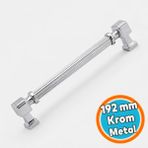 Nzb Metal Kulp Mobilya Çekmece Mutfak Dolabı Dolap Kulpları Lüks Kulb Çizgili Krom Renk 192 mm 19.2 cm