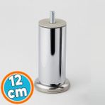Nzb Metal Mobilya Ayağı Modern Dayanıklı Koltuk Kanepe Tv Ünitesi M8 Civata Krom Gümüş 12 cm Kalın 51 mm