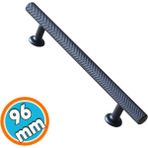 Nzb Mobilya 96 mm Siyah Metal Çekmece Mutfak Dolapları Kapak Kulbu