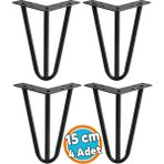 Nzb Mobilya Ayağı Üçgen Modern Tasarım Koltuk Sehpa Masa Tv Ünitesi Uyumlu 15 cm Siyah Metal 4 Adet