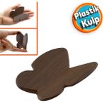 Nzb Mobilya Çekmece Dolap Kapak Kulpu Kulbu Çocuk Bebek Genç Odası Plastik Koyu Ceviz Kulp 32 mm
