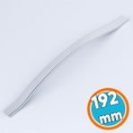 Nzb Mobilya Çekmece Dolap Kapak Kulpu Paslanmaz Kulpları Kulbu 192 mm Krom Gümüş Çizgili Metal