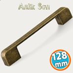 Nzb Mobilya Çekmece Mutfak Dolabı Dolap Kulpları Kulbu Kulpu Antik Sarı 128 mm -12.8 cm Metal Kulp