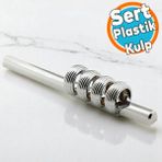 Nzb Mobilya Çekmece Mutfak Dolap Dolabı Kulpu Kulbu Krom Sert Plastik Kulpları 96 mm ve 128 mm Uyumlu