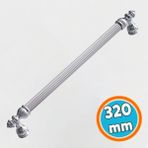 Nzb Mobilya Dolap Çekmece Kapak Mutfak Kulpları Kulbu Dolabı Kulpu 320 mm Krom Renk Kulp Metal