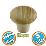 Nzb Mobilya Düğme Sert Plastik Kulp Kayın Dolap Mutfak Dolabı Çekmece Kapak Kulpu Kulbu 5 Adet