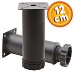 NZB Mobilya Kanepe Baza Koltuk Metal Destek Ayağı Ayarlanabilir Siyah Ayak 12 cm