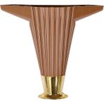 Nzb Mobilya Kanepe Masa Sehpa Ayağı Baza Ayak 12 cm Kahve-Gold - Mobilya Hırdavatı