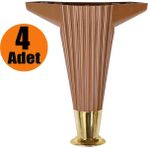 Nzb Mobilya Kanepe Sehpa Ayağı Baza Ayak Kahverengi 15 cm (4 Adet) - Yok