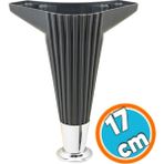 Nzb Mobilya Kanepe Sehpa Tv Ünitesi Koltuk Ayağı 17 cm Antrasit Krom Baza Ayak