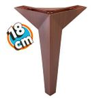 Nzb Mobilya Kanepe Sehpa Tv Ünitesi Koltuk Ayağı 18 cm Kahverengi Ahşap Desenli Baza Ayak