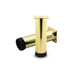 NZB Mobilya Kanepe Sehpa TV Ünitesi Koltuk Ayağı Ayarlanabilir 12 cm Gold Altın Metal Baza Ayak