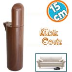 Nzb Mobilya Kanepe Tv Ünitesi Koltuk Ayağı Baza Ayakları Ahşap Desenli Kahverengi Ceviz 15 Cm