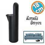 Nzb Mobilya Kapsül Yükseltici Sehpa Kanepe Tv Ünitesi Koltuk Ayağı Baza Ayakları Mat Siyah 18 cm