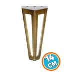 Nzb Mobilya Koltuk Baza Puf Kanepe Tv Ünite Masa Ayağı Ayakları Metal Ayak 14 cm Antik Sarı