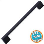 Nzb Mobilya Kulp Siyah Çekmece Mutfak Dolap Dolabı Kulpu Kulbu Kulpları 192 mm (Sert Plastik)