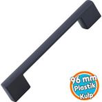 Nzb Mobilya Kulp Siyah Çekmece Mutfak Dolap Dolabı Kulpu Kulbu Kulpları (sert Plastik) 96 Mm
