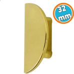 Nzb Mobilya Mutfak Çekmece Dolap Dolabı Kapak Kulpları Kulbu Plastik Gold Altın Kulp 32 mm