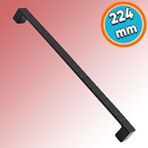 Nzb Mobilya Mutfak Dolabı Çekmece Dolap Kapak Kulpu Kulbu Siyah 224 Mm Desenli Metal Kulp