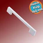 Nzb Mobilya Mutfak Dolabı Çekmece Dolap Kulpları Kapak Kulpu Kulbu Beyaz 160 Mm Plastik Kulp