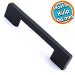 Nzb Mobilya Mutfak Dolabı Çekmece Dolap Kulpları Kapak Kulpu Kulbu Siyah 96 Mm Plastik Kulp