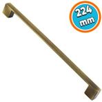 Nzb Mobilya Mutfak Dolabı Çekmece Düz Dolap Kapak Kulpu Kulbu Antik Sarı 224 Mm Metal Kulp