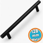 Nzb Mobilya Mutfak Dolap Dolabı Çekmece Kulpu Kulbu -Mat Siyah Metal (128 Mm-12.8 Cm) Kulpları