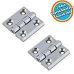 Nzb Mobilya Pencere Kapı Duşakabin Mini Dolap Menteşesi Yaprak Menteşe Krom 40 X 40 Mm 2 Adet