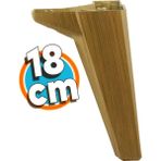 NZB Mobilya Yatak Kanepe Sehpa TV Ünitesi Baza Koltuk Ayağı Açık Ceviz Renk 18 cm Ayak