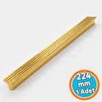Nzb Modern Metal Dolap Kulbu Mutfak Banyo Gardırop Çizgili Altın Çekmece Kulp 224 mm