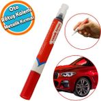 Nzb Oto Rötuş Kalemi 5 Ml Araç Kaporta Tampon Çizik Giderici Fırça Yenileme Metalik Kırmızı Renk Boya