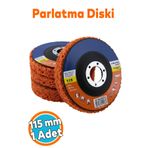 NZB Parlatma Diski Turuncu 115 mm Ahşap Metal Döküm Yüzeyler İçin Pas Boya Sökücü Flap Disk