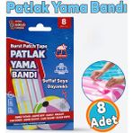 Nzb Patlak Yama Bandı Deniz Yatağı Deniz Topu Şişme Havuz Tamir Bandı Suya Dayanıklı 8 Adet - Şeffaf - 1 Adet