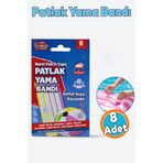 NZB Patlak Yama Bandı Deniz Yatağı Deniz Topu Şişme Havuz Tamir Bandı Suya Dayanıklı 8 Adet