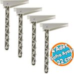 Nzb Plastik Sofra Ayağı - Katlanır Yer Sofrası - Sini Altı Katlanabilir - 22 cm Kırık Beyaz