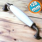 Nzb Porselen Antik Sarı 128 Mm Kulplar Mobilya Mutfak Dolabı Çekmece Dolap Kapak Kulpu Kulbu