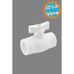 NZB Pprc Küresel Mini Vana Plastik 20'lik Pvc Vanası Dişsiz Aç Kapa Boru Kaynak Makine Bağlantılı