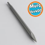 Nzb Profesyonel Murç 14X400 mm El Aleti Inşaat Duvar Beton Delme Kesme Kırma Ucu Dayanıklı Çelik - Gri