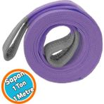 Nzb Sapan Polyester Spanzet 1 Ton 1 Metre Mor Sağlam Yük Kaldırma Taşıma Indirme Halat