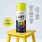 Nzb Sarı Prof. Sprey Boya Metal Ahşap Taş Plastik ve Cam Yüzeylere Uygun Spray Boya 400 ml RAL1018 - 1 Adet
