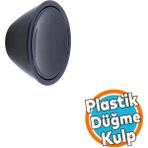 Nzb Siyah Kulp Düğme Tek Vidalı Çekmece Mutfak Mobilya Dolabı Dolap Kulpu Kulbu Plastik Kulp