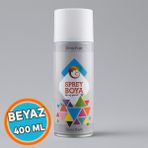 Nzb Sprey Boya Beyaz 400 ml Metal Ahşap Beton Yüzeylere Uygun Hobi Dekoratif Amaçlı Sprey Boya - 1 Adet