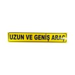 Nzb Uzun ve Geniş Araç Yazısı Reflektörlü Fosforlu Şerit Bant 9 cm X50 cm