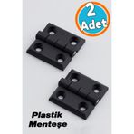NZB Yaprak Menteşe Plastik 40x40 mm Dayanıklı 2 Adet Set Dolap Çekmece Kapak Mobilya Menteşe Menteşesi