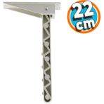 NZB Yemek Sofra Ayağı Plastik Katlanır Yer Sofrası Sini Altı Katlanabilir 22 cm Beyaz