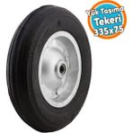 Nzb Yük Taşıma El Arabası Tekeri Bilyeli Rulmanlı Dubleks Teker 335X75 mm Çelik Jant
