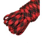 Nzf Paracord Paraşut Ipi 4 mm Gri Renkli 550 Lb (10 Metre Fiyatıdır) - Kırmızı - Siyah