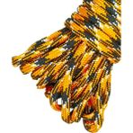 Nzf Paracord Paraşut Ipi 4 mm Siyah Sarı Renkli 550 Lb (4 Metre Fiyatıdır) - Siyah - Turuncu