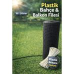 Nzl File Ambalaj Plastik Antresit Dekoratif Bahçe Çiti Perde Balkon Filesi 20 mm Göz Kedi Filesi Kümes Filesi Çiti - 1 X 13 - Antrasit